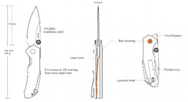 Kés Ruike P671-CB